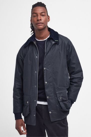 Next navy wax jacket outlet