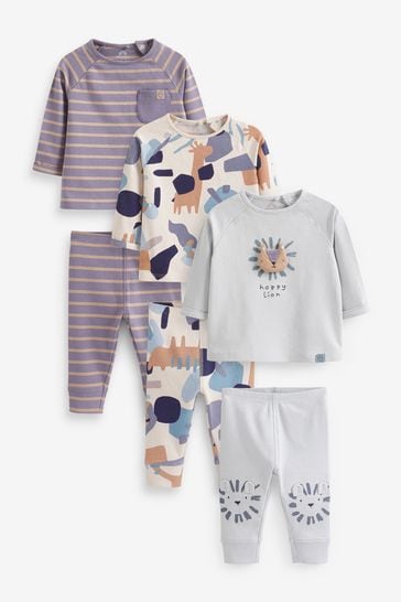 Blue Lion Baby T-Shirts And Leggings Set 6 Pack