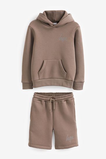 Hype. Kids Script Hoodie Shorts Set