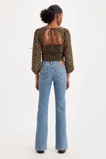 Levi's super low rise bootcut jeans top