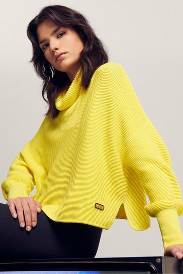 Barbour mustard jumper on sale
