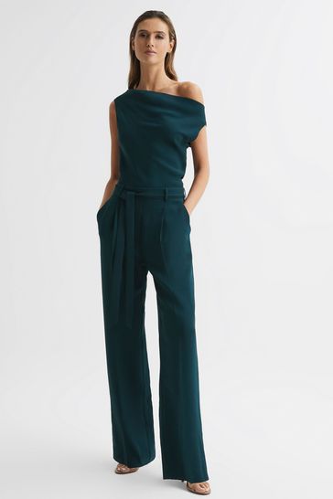 Reiss green jumpsuit deals