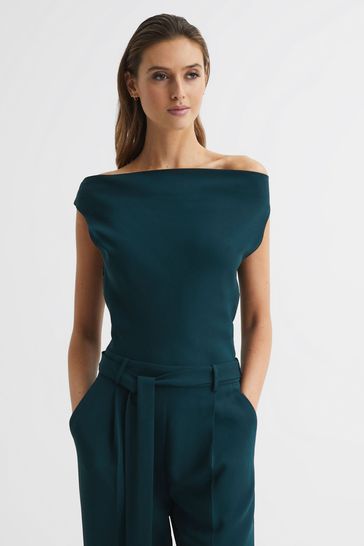 Reiss green jumpsuit new arrivals