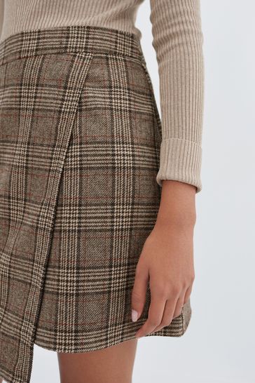 Buy Neutral 2 In 1 High Neck Check Mix Jumper Dress from Next Germany