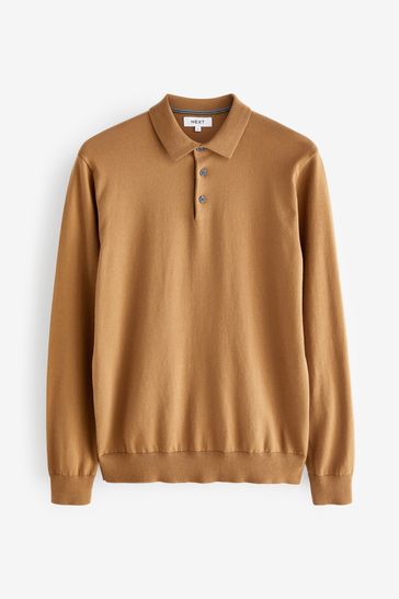 uniqlo brown polo shirt