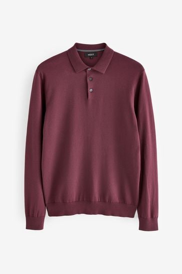 Purple long sleeve polo new arrivals