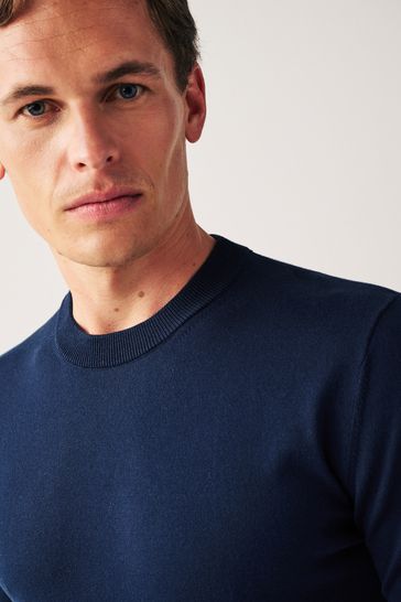 Navy cotton clearance jumper