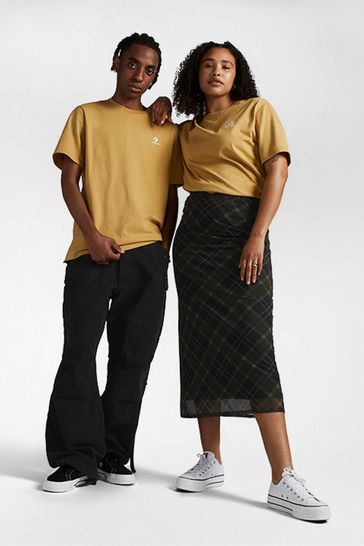 Converse t on sale shirt womens yellow