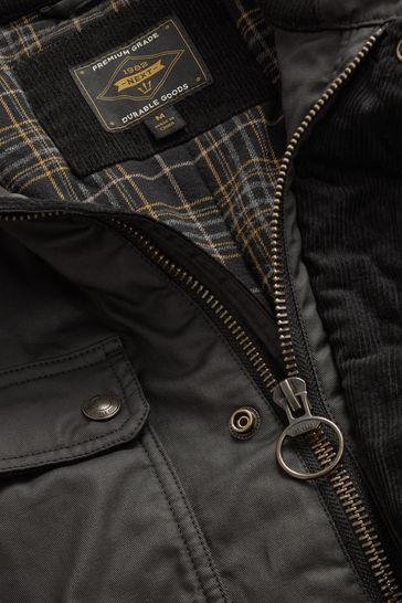Boden waxed store biker jacket