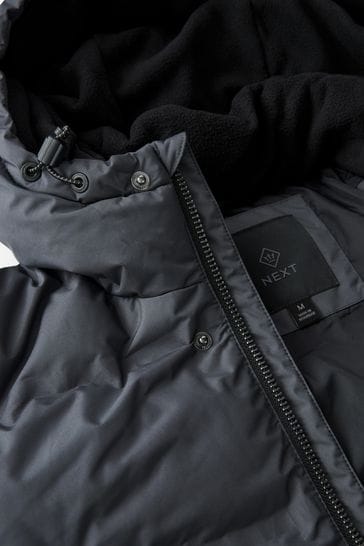 Buy Slate Grey Long Shower Resistant Puffer Coat from Next Singapore