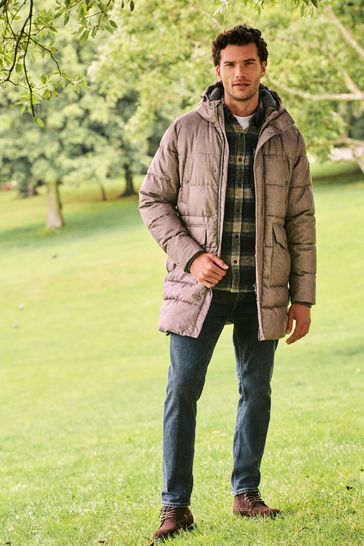 Neutral puffer jacket new arrivals