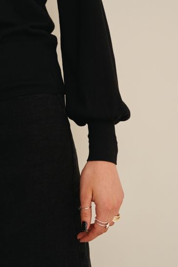 Black Crew Neck Jumper