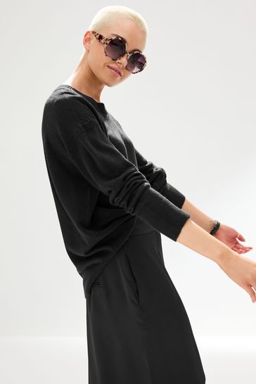 Long cheap black jumper