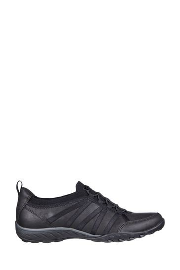 Buy Skechers Black Womens Breathe Easy Remember Me Trainers from
