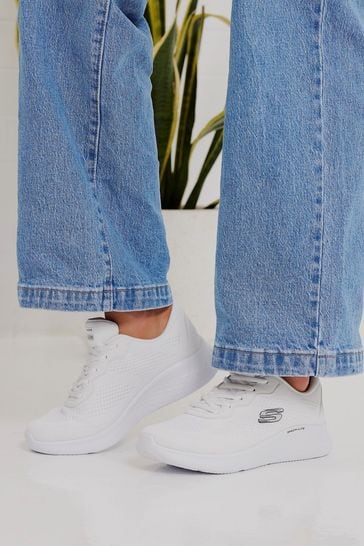 White skechers deals ladies trainers