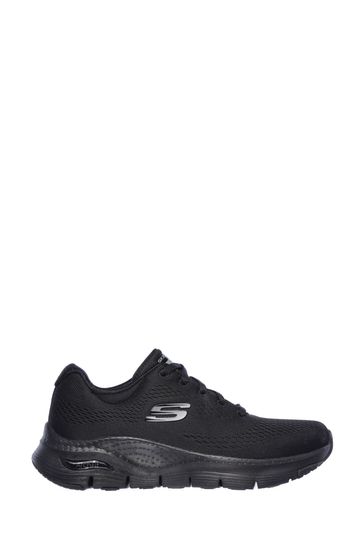 Black skechers top wide fit