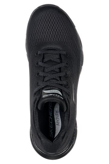 Buy Skechers Black Womens Wide Fit Arch Fit Big Appeal Trainers