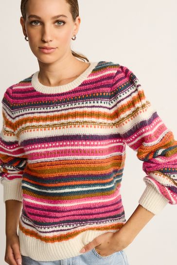 Bright shop striped jumper
