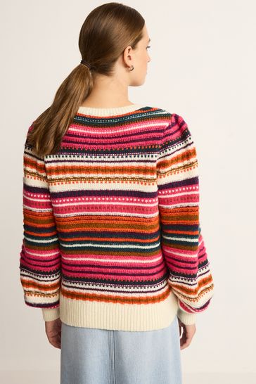 Bright sales striped jumper