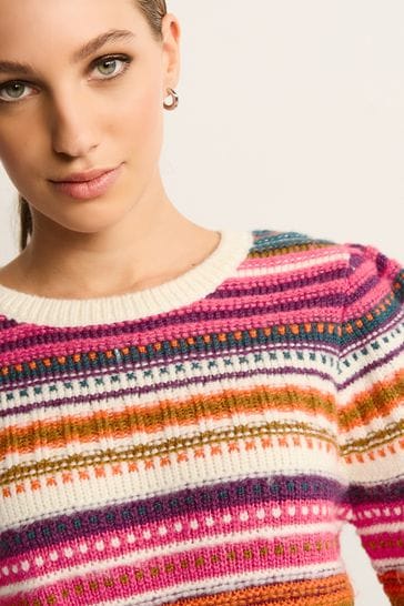 Bright striped jumper shop