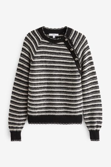 Black online white jumper