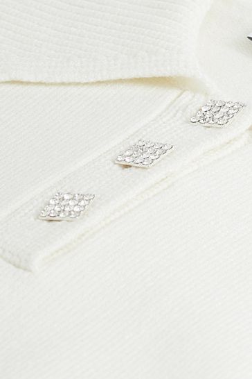 H and m white new arrivals button up