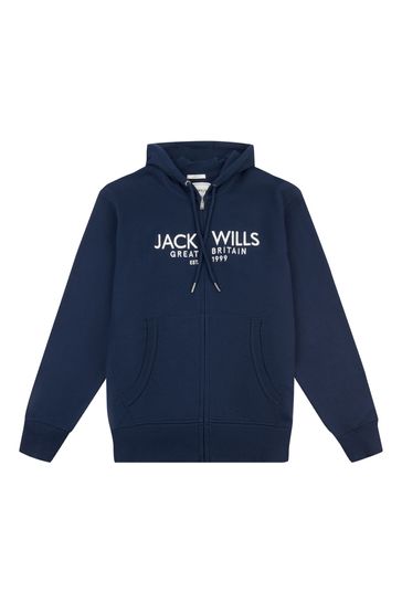 Jack wills zip new arrivals up hoodie