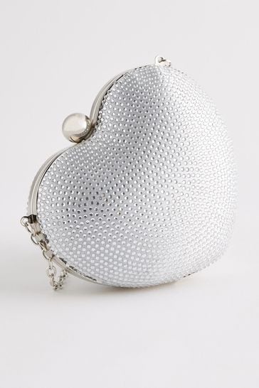Heart shaped clutch sales bag