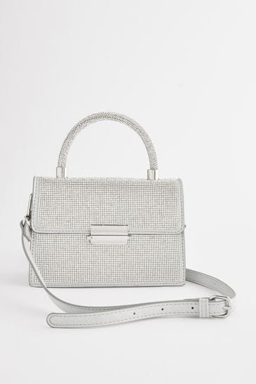 Next hot sale silver handbag