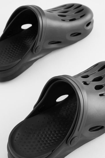 Buy Black Slip On Clog Sandals from Next Germany