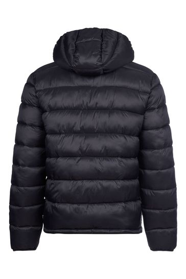 Buy Jack Wills Kershaw Hooded Black Puffer Jacket from Next Luxembourg