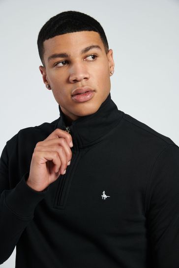 Jack wills black sweatshirt sales