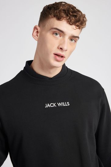 Jack wills online black sweatshirt