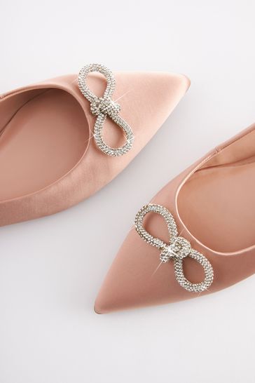 Blush pink shop flat shoes