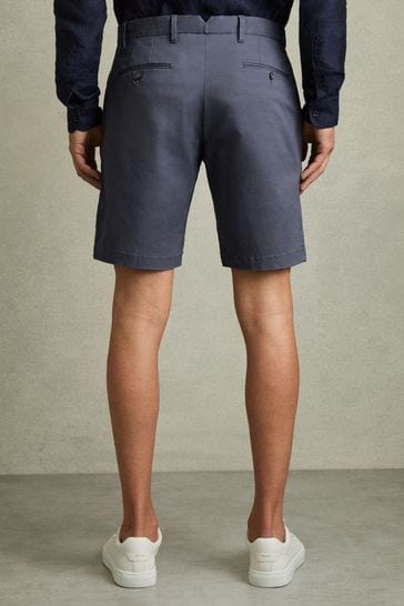 Buy Reiss Airforce Blue Wicket Modern Fit Cotton Blend Chino