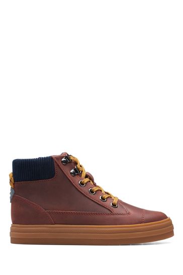 Buy Clarks Brown G Fit Nova Street Kids Boots from Next Ireland