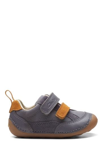 Clarks Grey multi fit Tiny Fawn Toddler Shoes