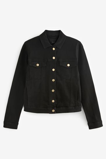 Women Denim jacket Black Color-sgquangbinhtourist.com.vn