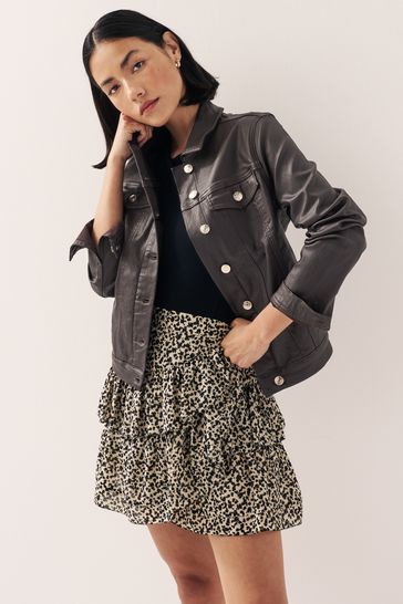 Coated denim jacket new arrivals