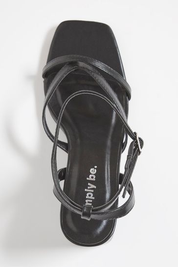 Extra wide black discount sandals