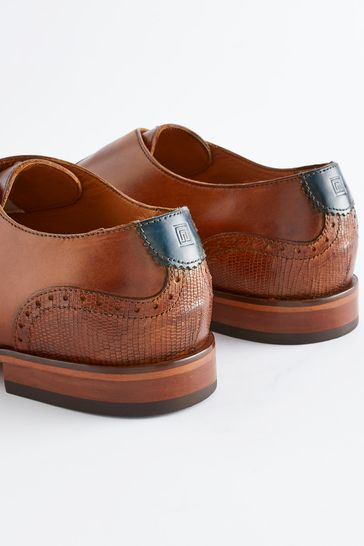 Buy Tan Brown Leather Single Monk Shoes from Next Singapore