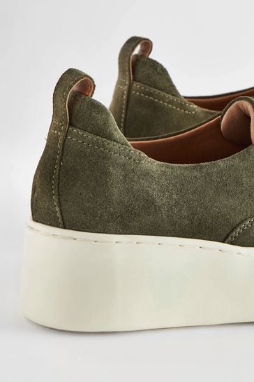Khaki slip on trainers new arrivals