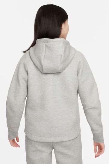 Buy Nike Grey Tech Fleece Zip Through Hoodie from the Next UK online shop