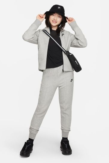 Nike Grey Tech Fleece Zip Through Hoodie