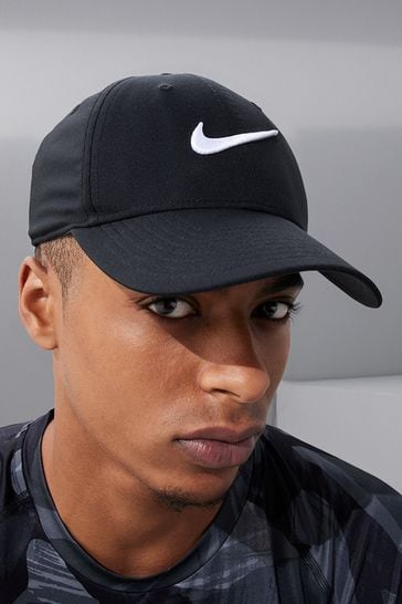 Nike Gorra de swoosh estructurada Black Dri-Fit Club