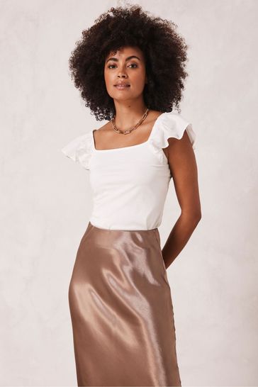 Mint velvet square best sale neck top