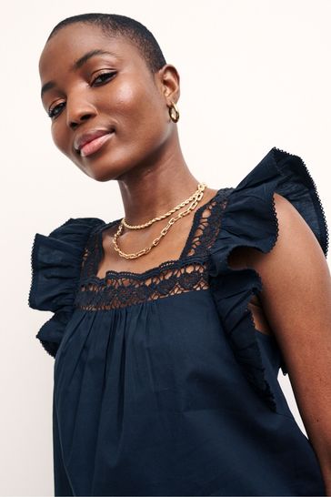 Buy Nobodys Child Black Monroe Cami Top from Next Ireland