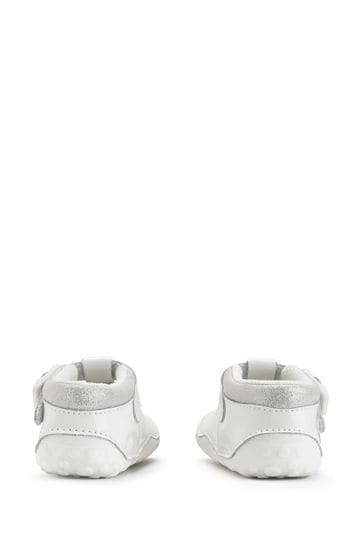 White patent sales baby shoes
