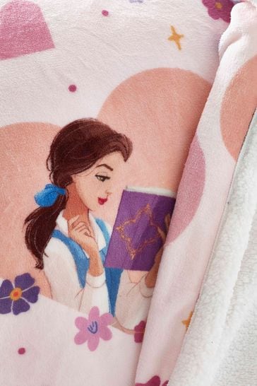 Buy Pink Princess Teddy Disney Fleece Throw from Next Luxembourg