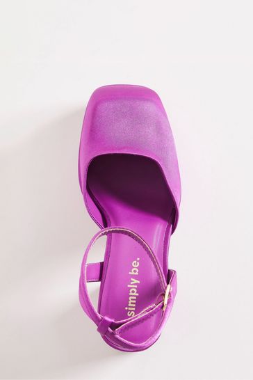 Pink platform deals court shoes